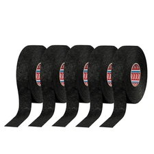 Tesa 51608 Noise Damping PET Fleece Automotive Wire Harness Tape, Black, 19Mm X