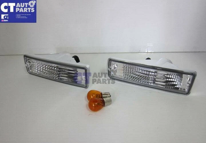 Clear Front Bumper Indicator signal light for Nissan S13 Silvia SR20 DET CA18DET - Image 3 of 4