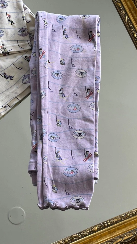 TWO PIECE Vintage  Gymboree Aprés Ski Sz 9 Outfit Leggings Top - Image 3 of 4