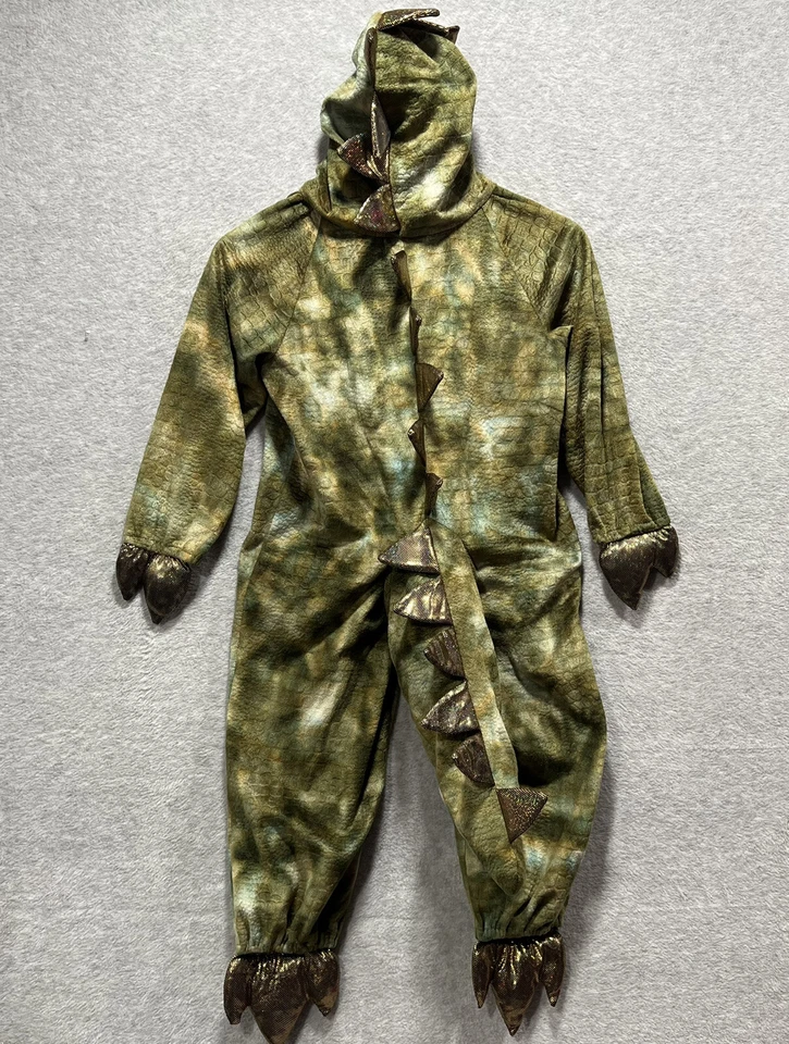 Disfraz Princes Paradise Niños Talla S 6 Verde y Dorado T-Rex Dinosaurio Dragón Foto 2 de 4