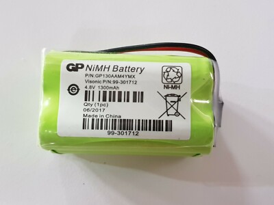 LOT OF 5 GP GP130AAM4YMX Visonic PowerMaster PowerMax 99-301712 4.8V Battery