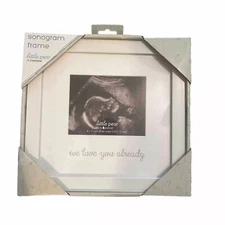 Baby Frame "We Love You Already" Ultrasound Picture Frame Keepsake Sonogram Gift