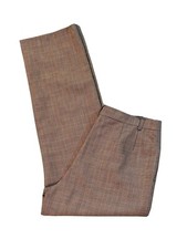 PENDLETON Neutral Plaid 100 Virgin Wool Lined Pants Zip Fly Pockets Women's 8P