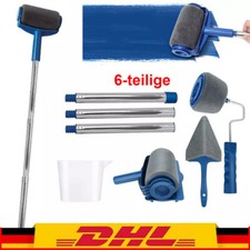 Paint Runner Pro Roller 6pz Set di Pennelli per Pittura Ambientale, Maniglia da Parete, Decorazione