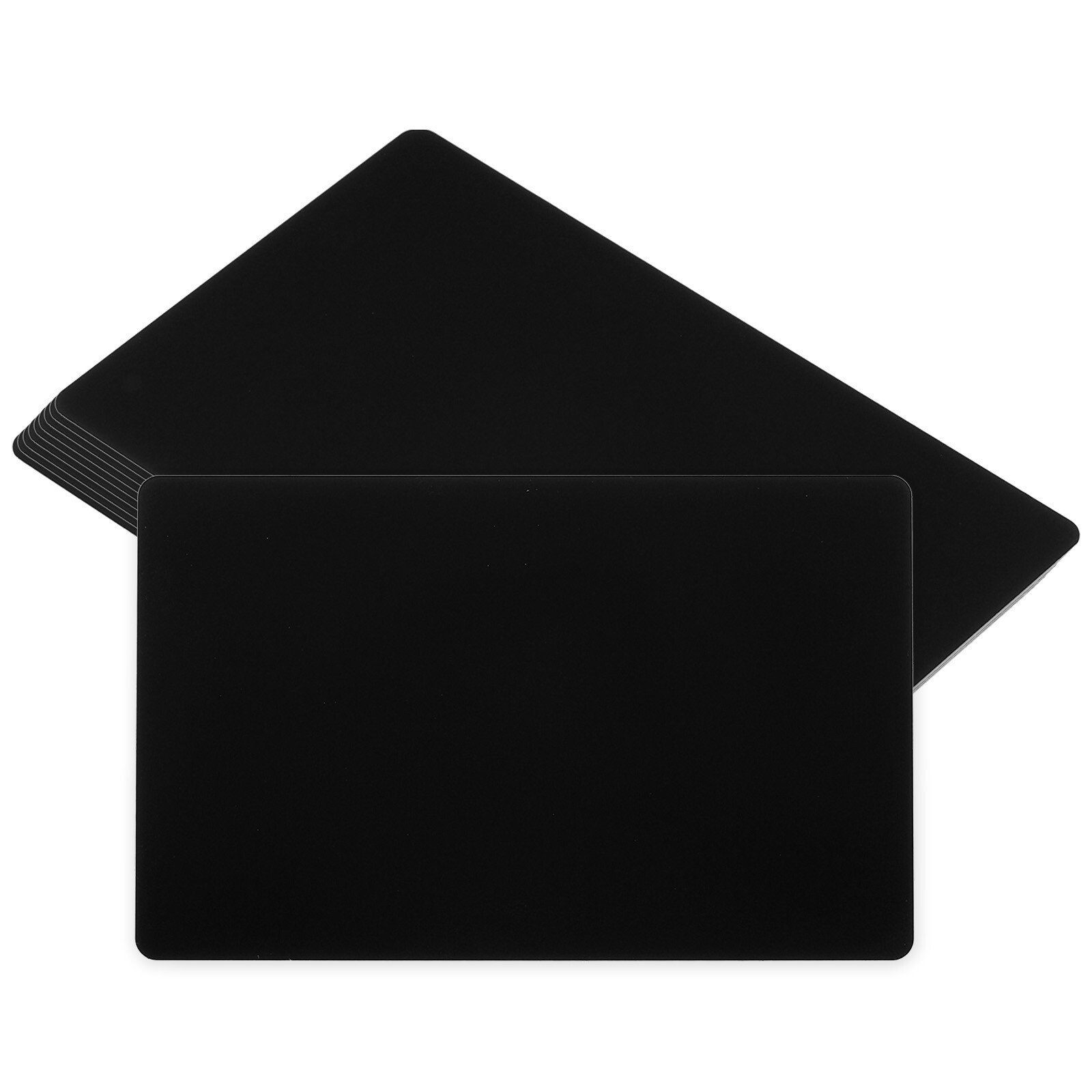 0.45mm 20Pack Metall Visitenkarten Leere Namenskarte Schwarz