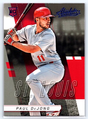 Paul DeJong 2017 St. Louis Cardinals Panini Absolute #23 RC