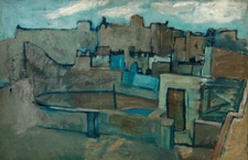 The Roofs of Barcelona (1903) Pablo Picasso - 17" x 22" Fine Art Print - 00451