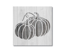 Pumpkins Stencil, Durable Flexible Handmade Mylar Reusable Craft Template, 215