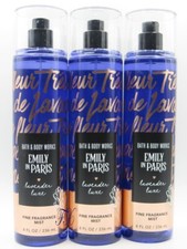 BATH  BODY WORKS EMILY IN PARIS LAVENDER LUXE FRAGRANCE MIST 8 OZ LOT OF 3 PC 