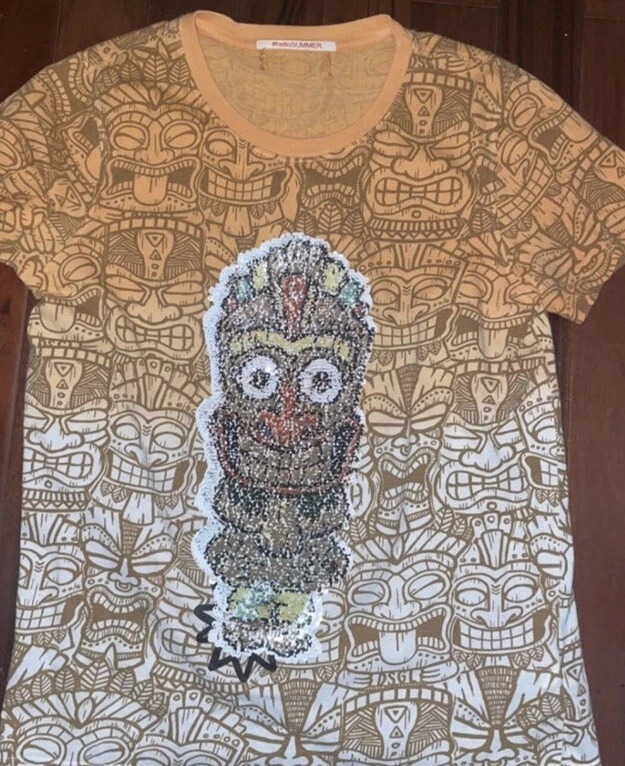 Boy's Desigual T Shirt Tee Size 13/14 Orange - Image 2 of 3