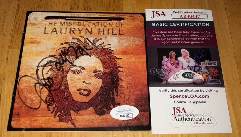 Lauryn Hill The Misseducation Fugees Signed CD Cover JSA