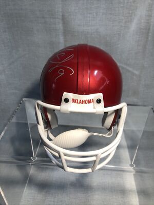 clayton ok football helmet Mark Clayton signed Oklahoma Sooners Mini Helmet riddell football