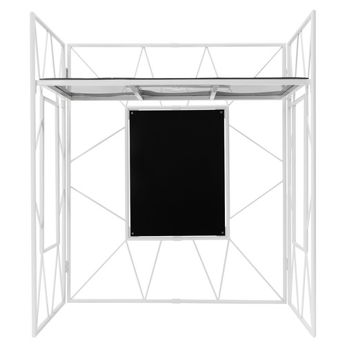 DJ Booth Portable DJ Facade Table Station Event Foldable Tabletop for Show Party - Picture 10 of 20