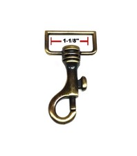 Swivel Snaps Hooks  STEEL  Antique Brass Finish  1-1/8" Strap Size  1 Piece