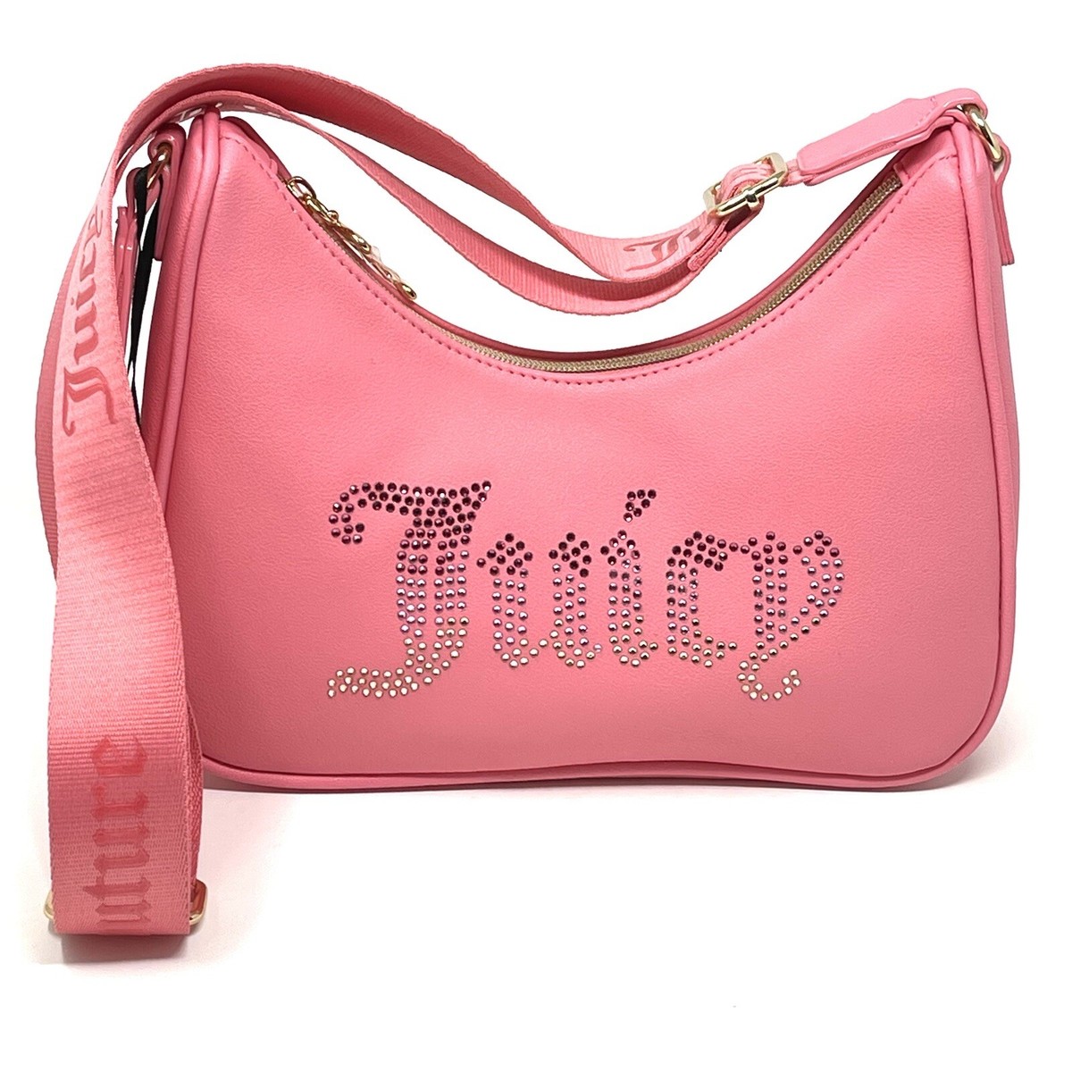 【JUICY COUTURE】IRIS ロゴ 2WAY コットン クロスボディバッグ JUICY COUTURE Crossbody Bag Pink Lemonade Obsession Bling