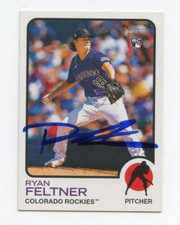 RYAN FELTNER SIGNED 2022 TOPPS HERITAGE BASEBALL CARD AUTO