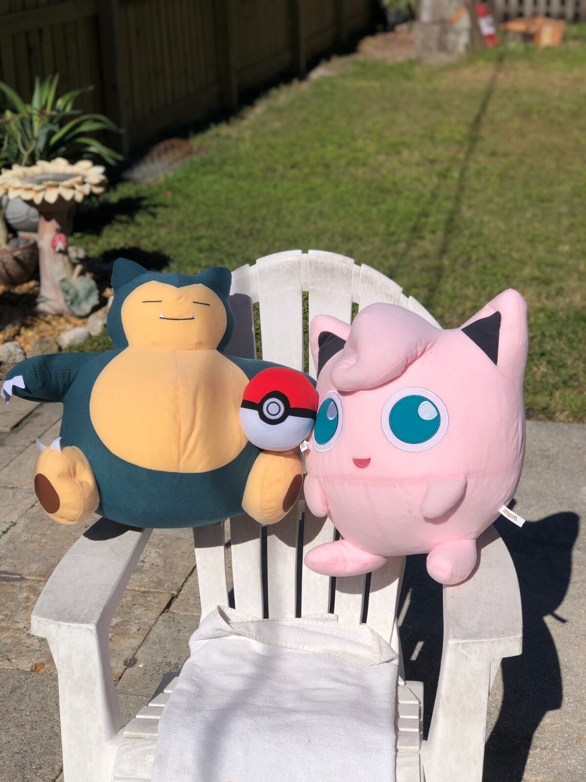 GIANT Snorlax & Jigglypuff Plush 17” w/ FREE Pokeball Plush