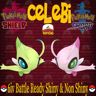 Pokemon Sword & Shield Celebi Mythical 6IV Battle Ready  Shiny  & Non Shiny