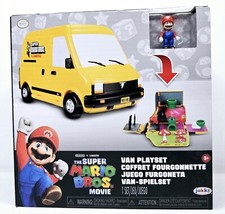 JAKKS Pacific The Super Mario Bros. Movie Van Playset with 1.25 Mini Mario...