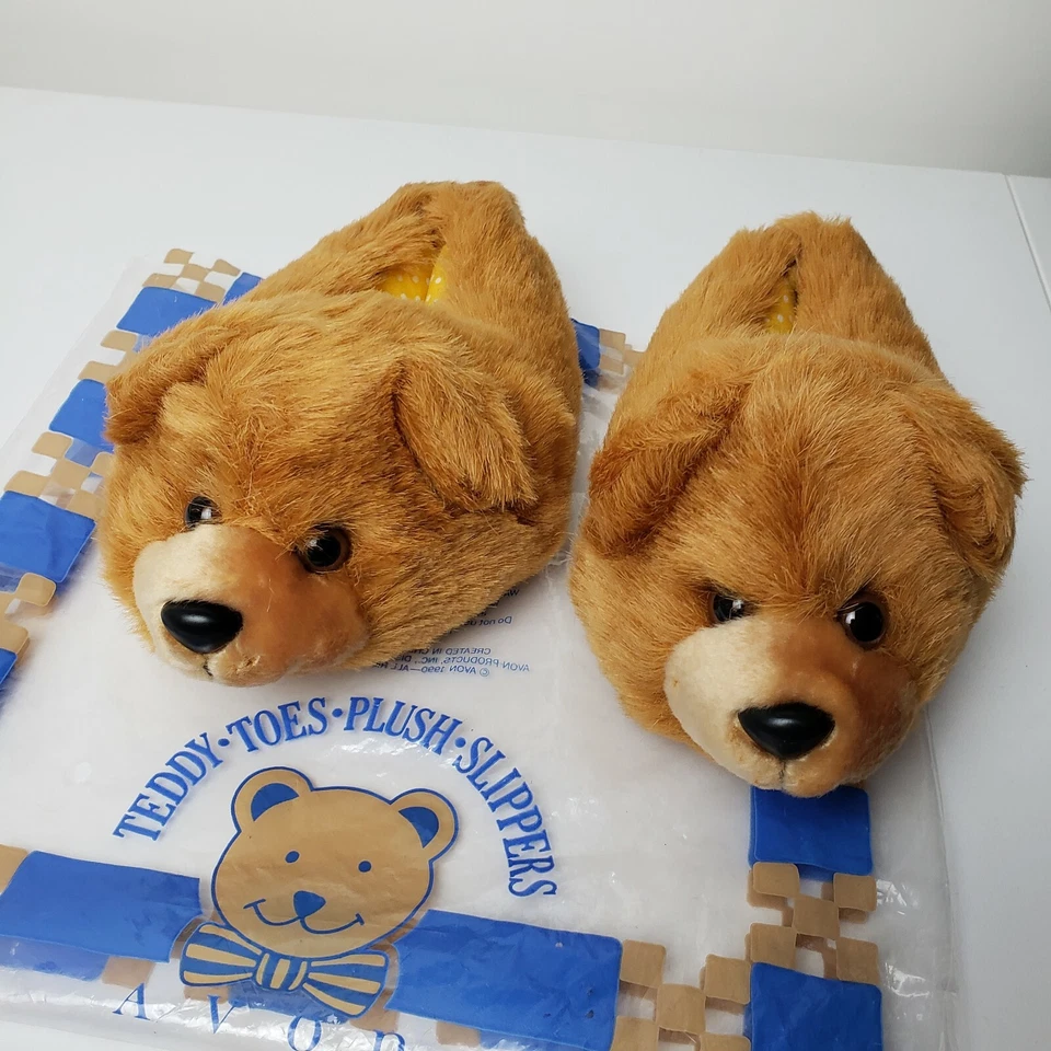 Vintage teddy bear slippers - Image 2 of 4