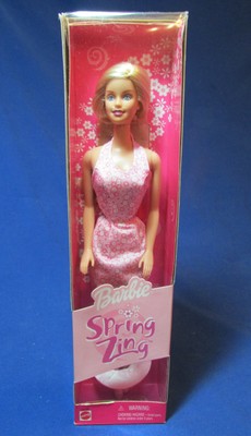 Spring Zing Barbie Doll – NRFB – Wearing a Spring Dress Spring Zing Barbie Doll – NRFB – Wearing a Spring Dress