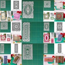 Background Frame Metal Cutting Dies Scrapbooking Paper Card Embossing Stencil