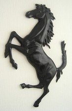 Das Cavallino rampante, Ferrari Emblem, Wandrelief, Handarbeit, Unikat