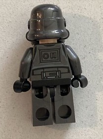 Lego Shadow Stormtrooper Minifigure 75079 Shadow Trooper sw0603 Arm Cracks