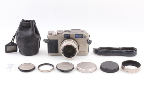 Green Label! 【MINT+++ Hood】 Contax G1 Film Camera Planar 45mm F2 Lens From Japan - Picture 2 of 20