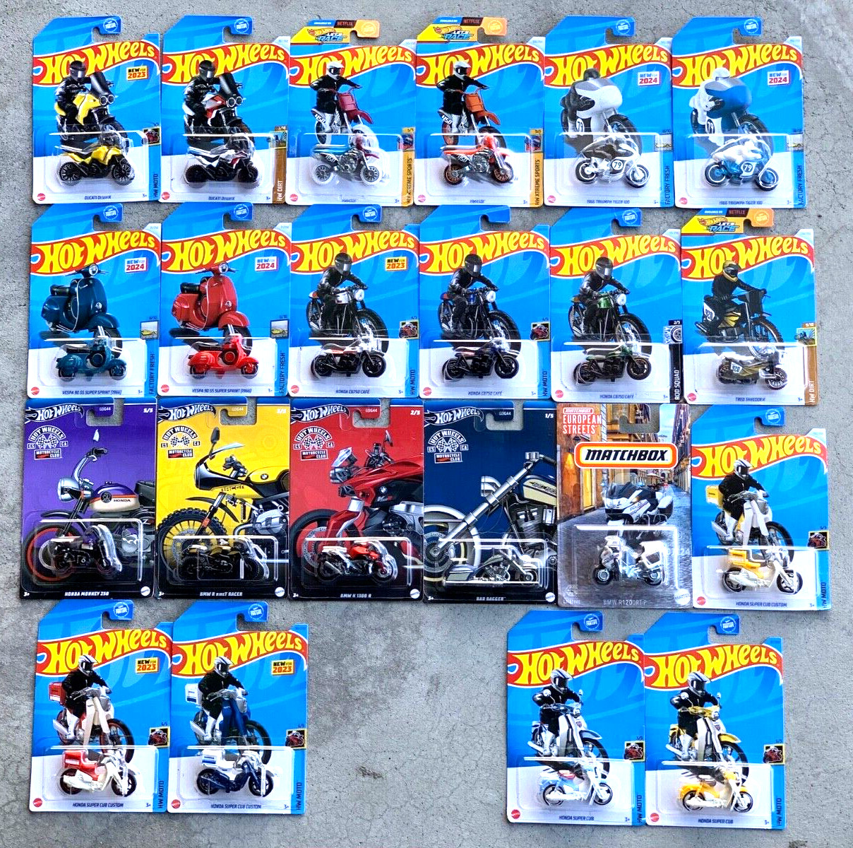 2025-21 Hot Wheels Motorcycles and Quads - NEW STOCK 10/026!
