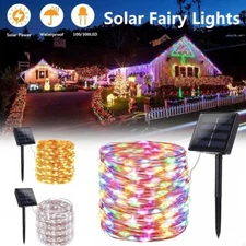 Solar Christmas Fairy lights Outdoor 200LED Party Xmas String Lights Home Decor