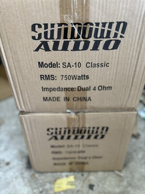 2Sundown Audio SA-10 D4 CLASSIC 10'' 750W RMS Dual 4-Ohm Voice Coil Car Subwoofer