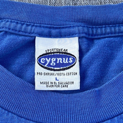 Achtung! Kiteboarding Surf T-Shirt Herren Large Blau Distressed Kurzarm - Bild 3 von 12