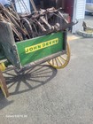 John Deere Antique Horse-Drawn Wagon Green Yellow Wood Metal — photo 6
