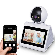 Two Way Video Camera,Indoor Home Security Cameras Baby Monitor Pet Dog Camera...