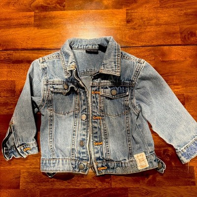 Calvin Klein Toddler Girls Denim Jacket Size 2T Blue Jean Trucker Coat
