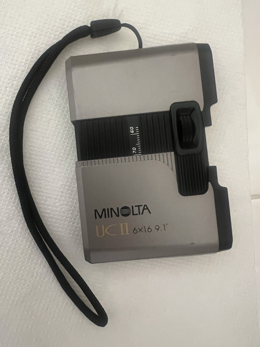 Vtg Minolta UC II 6x16 9.1 Miniature Compact Binoculars w/Strap