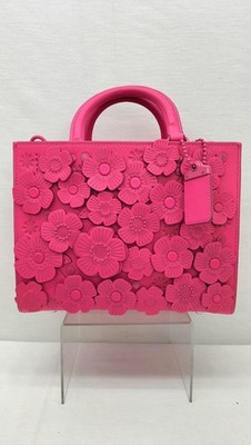 COACH Rogue 25 CU053 Tea Rose Leather Bag Authentic Excellent