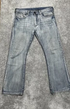 Buffalo David Bitton Men’s Jeans 34x31 Bootcut Acid King Marble Y2K Whiskers