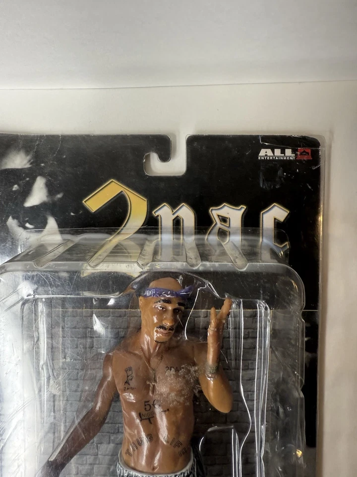TUPAC SHAKUR ACTION FIGURE DOLL, RARE 2001 ALL ENTERTAINMENT 2PAC SERIES 1 - Image 4 of 4