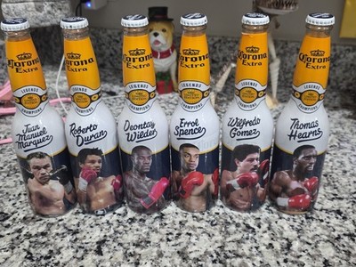 2017- CORONA EXTRA  LEGENDS  LIMITED EDITION  BOXING BOTTLES (COMPLETE SET OF 6)