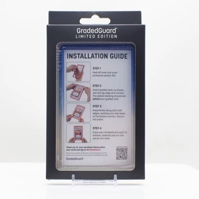 GradedGuard PSA Graded Card Case Guard Protector BLUE RASPBERRY Limited Edition