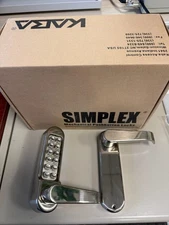 Brand new Kaba Simplex LD472 Light Duty Mechanical Button Lever Lock