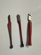 Vintage Glass Cutter Lot Of 3 Tools Red Devil Steelcraft Trojan 40s 50s 60s USA