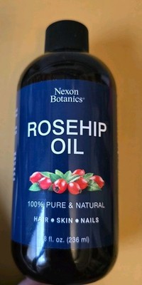 Nexon Botanics Rosehip Oil 8 fl. oz. 100% Pure & Natural for Hair, Skin, Nails