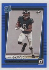2021 Panini Donruss Rated Rookie Press Proof Blue DeVonta Smith #261 16vb