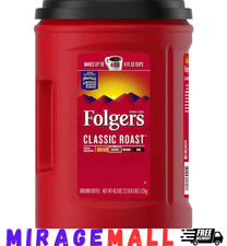 Folgers Classic Medium Roast Coffee 1.23kg - 400 Cups - Rich & Smooth Flavor 22.22 per kilo
