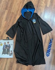 Harry Potter Ravenclaw Cosplay Cloak Robe, Tie  Shirt Large Youth  14/16 