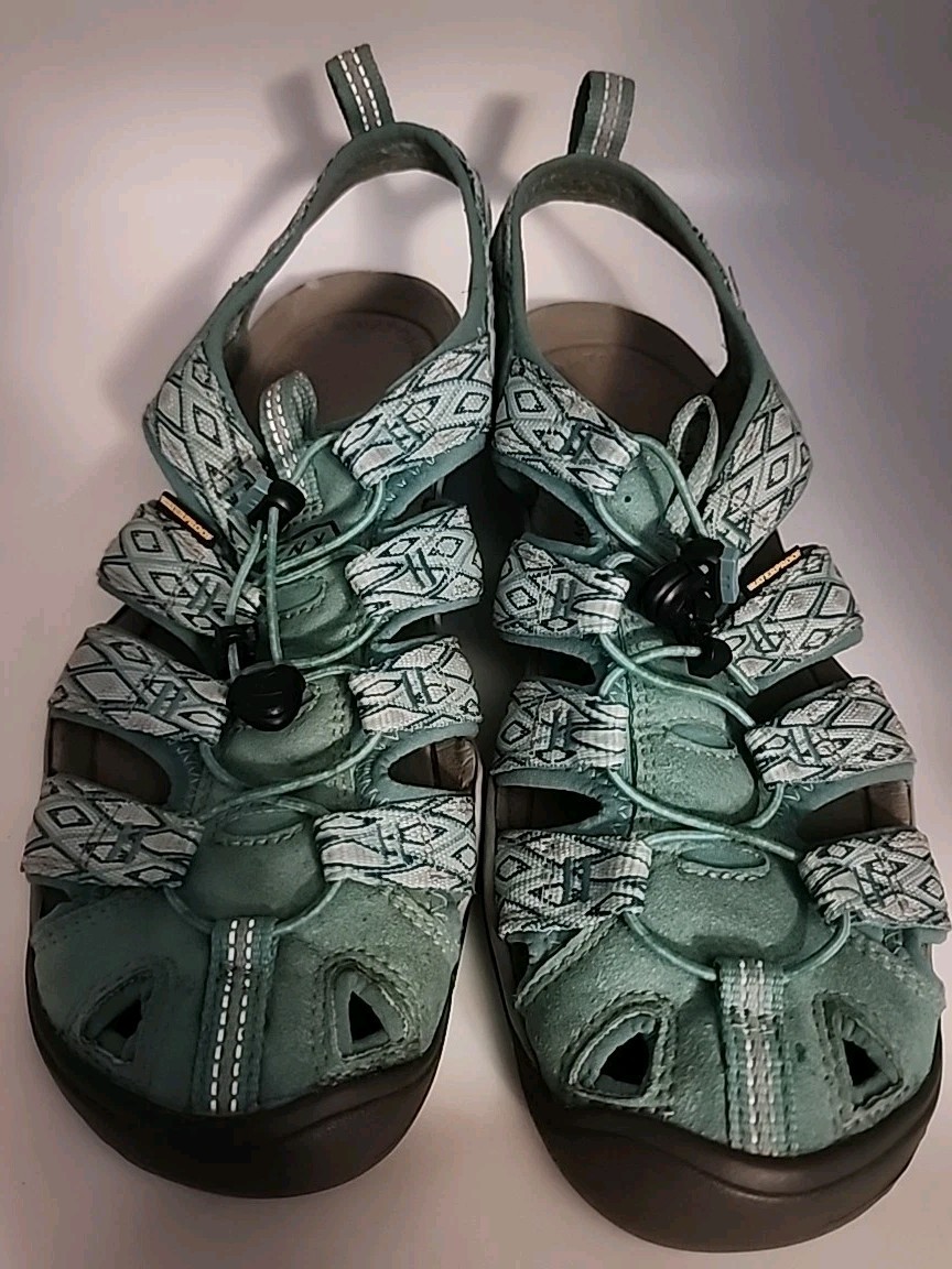 Sandali Keen Clearwater CNX slip on escursionismo verde acqua punta chiusa taglia 10