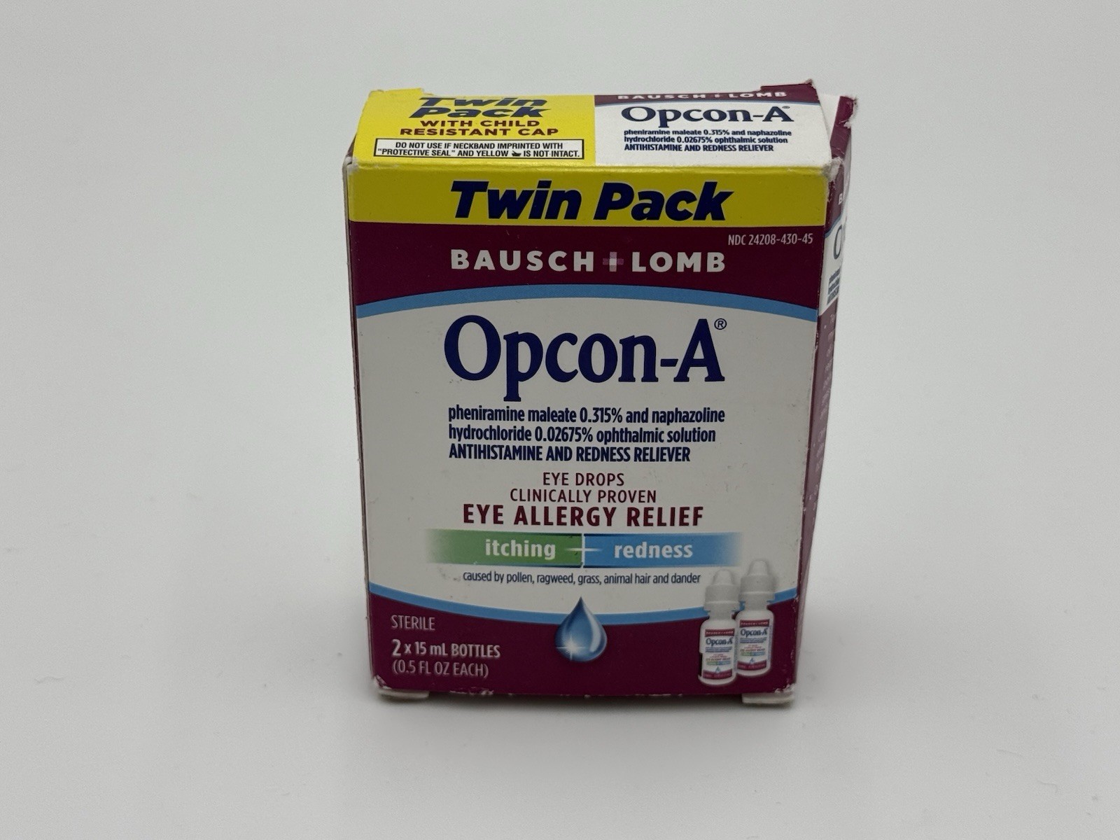 Pack Of 2 Allergy Relief Itchy Red Eyes 0.51 Oz